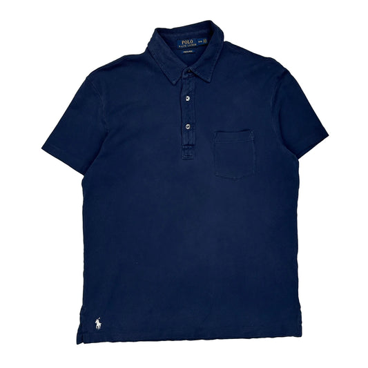 Polo By Ralph Lauren Polo Shirt - Medium Navy Cotton