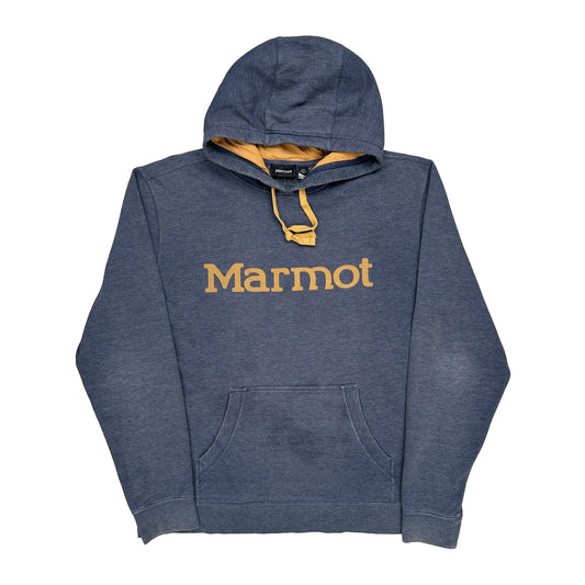 Marmot Hoodie - XL Blue Cotton Blend