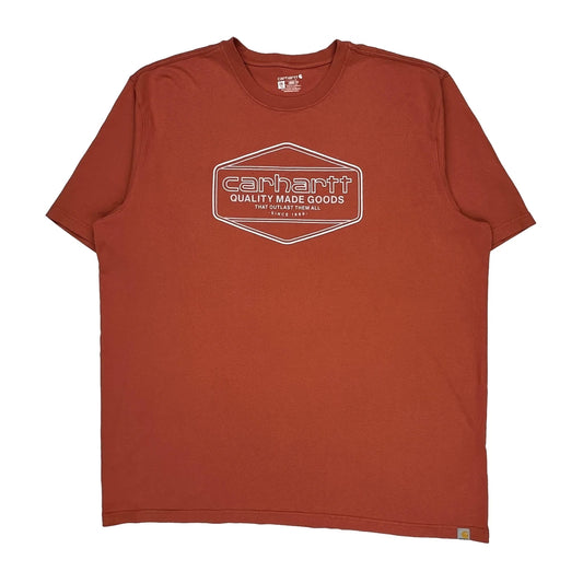 Carhartt Tall T-Shirt - 2XL Red Cotton