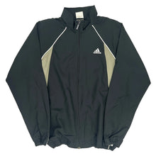 00'S adidas back print jersey track jacket men's size M polyester black type Vintage Second Hand