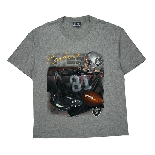 Raiders Lee Sport Nfl T-Shirt - XL Grey Cotton