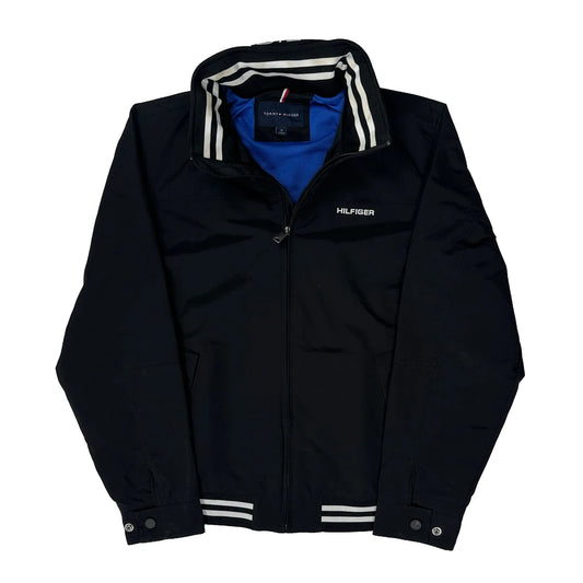 Tommy Hilfiger Striped Jacket - Medium Navy Polyester