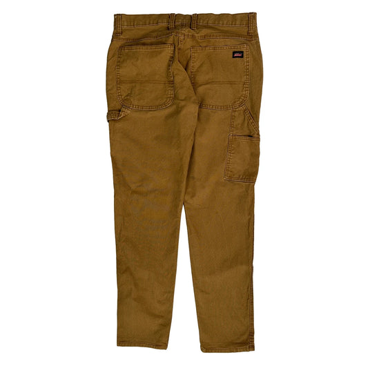 Dickies Carpenter Pants - 32W 31L Brown Cotton