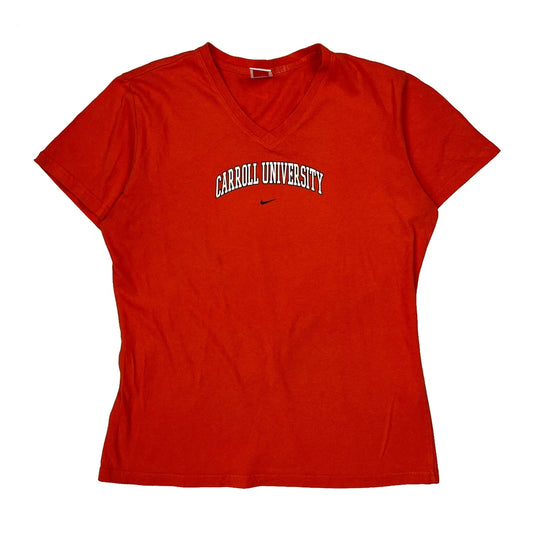 Nike College T-Shirt - XL Red Cotton