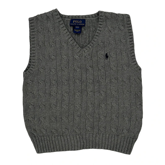 Age 3 Polo By Ralph Lauren Sweater Vest - XS Grey Cotton