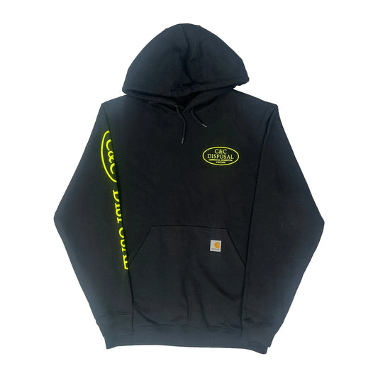 Carhartt Hoodie - Medium Black Cotton Blend
