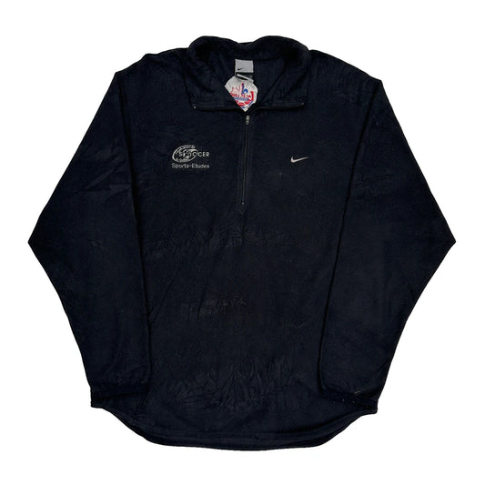 Soccer Sports-Études Nike 1/4 Zip - Medium Black Polyester