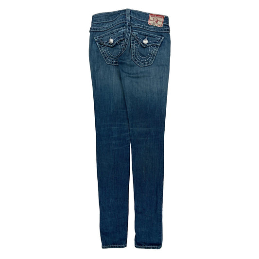 True Religion Skinny Jeans - 27W UK 6 Blue Denim