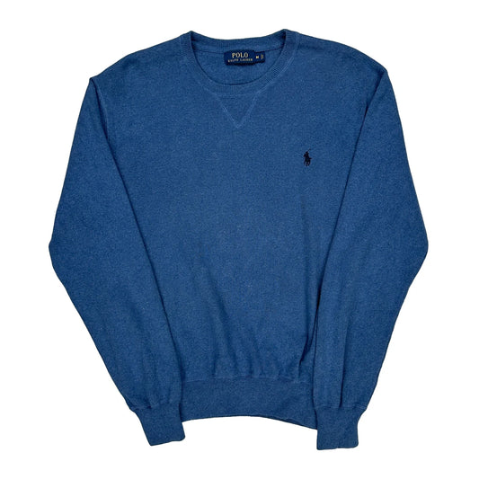 Polo By Ralph Lauren Jumper - Medium Blue Cotton