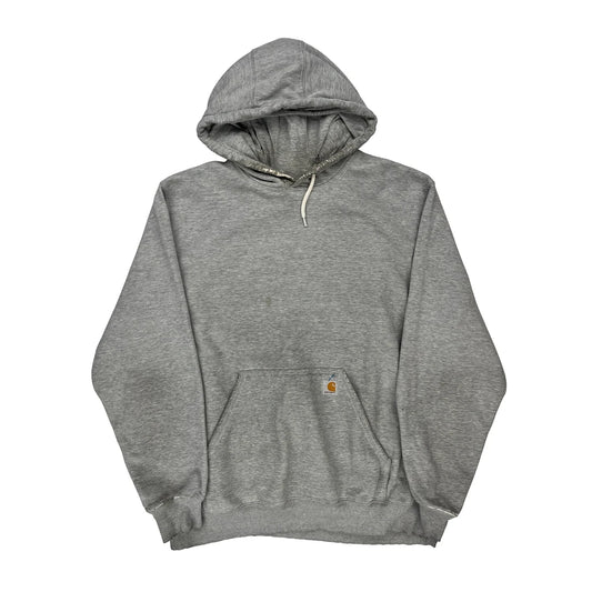 Carhartt Tall Hoodie - 2XL Grey Cotton Blend