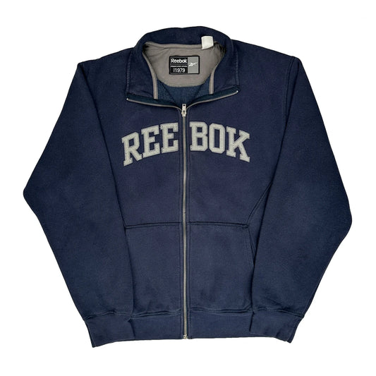 Reebok Zip Up - Medium Navy Cotton Blend