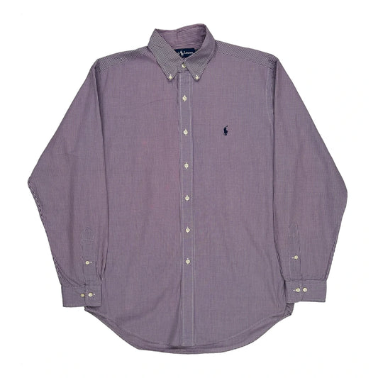 Vintage Ralph Lauren Checked Shirt - Medium Purple Cotton