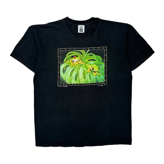 Nature Threads Lee Graphic T-Shirt - XL Black Cotton
