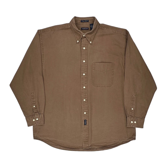 Gant Shirt - XL Brown Cotton