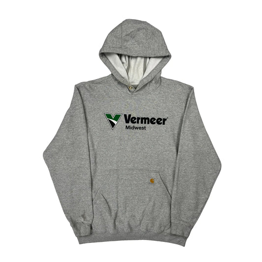 Vintage Vermeer Midwest Carhartt Hoodie - Large Gray Cotton