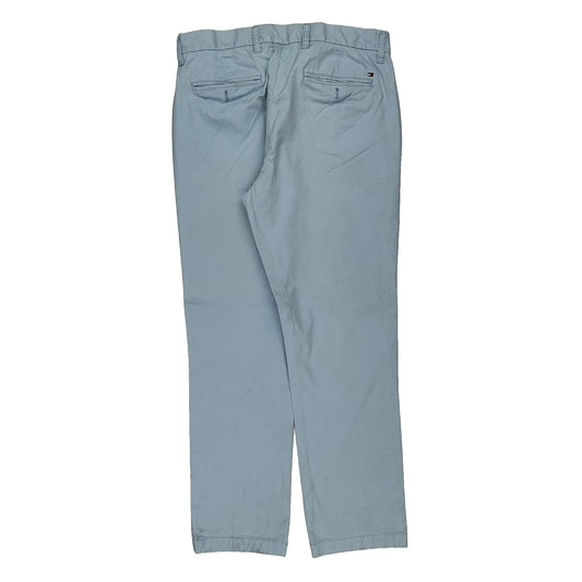 Tommy Hilfiger Chinos - 33W UK 14 Blue Cotton Blend