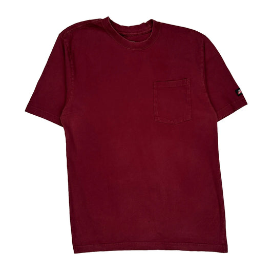 Dickies T-Shirt - Medium Burgundy Cotton