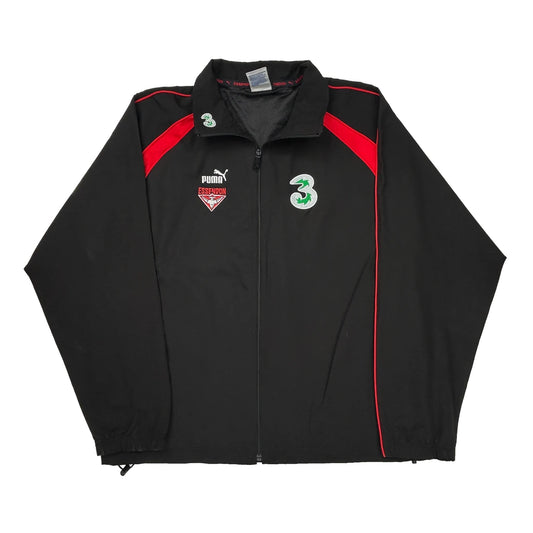 Essendon Puma Track Jacket - 2XL Black Polyester