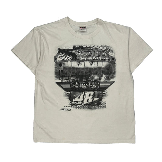 Chase Authentics Nascar T-Shirt - XL White Cotton