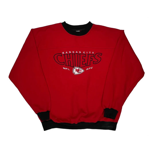 Kansas City Chiefs Lee Sport Football Sweatshirt - Large Red Polyester Blend
