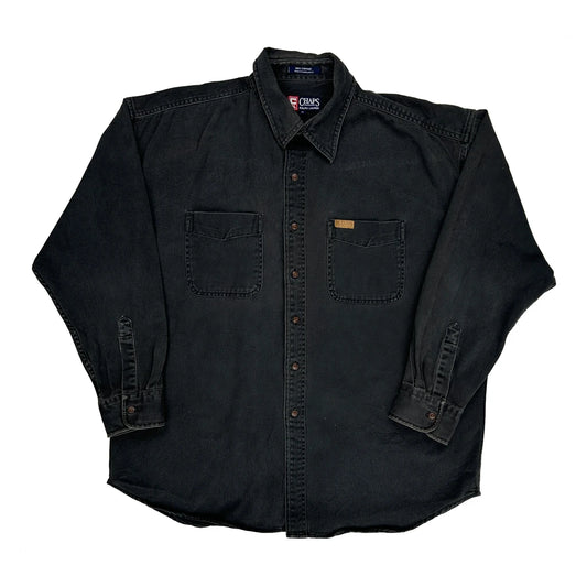 Chaps Ralph Lauren Shirt - XL Black Cotton