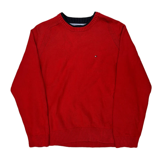 Tommy Hilfiger Jumper - XL Red Cotton