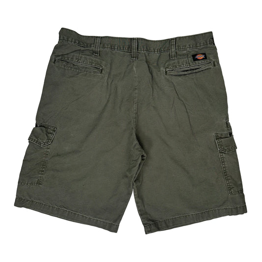 Dickies Cargo Cargo Shorts - 36W 11L Green Cotton