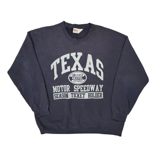 Texas Motor Speedway Nascar Sweatshirt - XL Navy Cotton