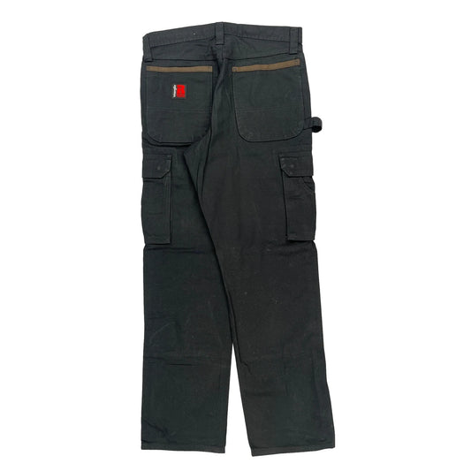 Wrangler Cargo Cargo Trousers - 32W 32L Black Cotton