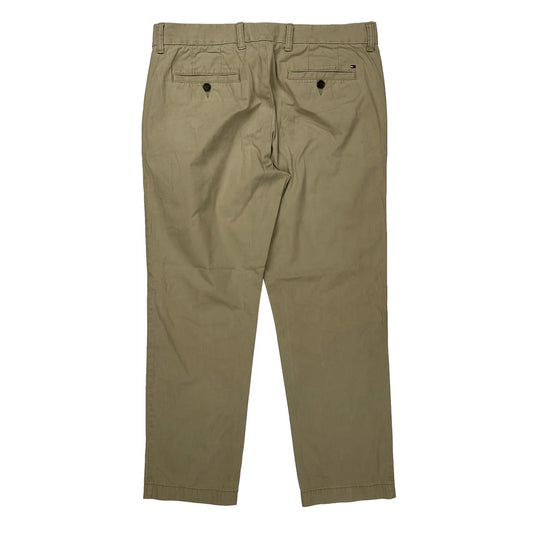 Tailored Fit Tommy Hilfiger Chinos - 34W 30L Beige Cotton