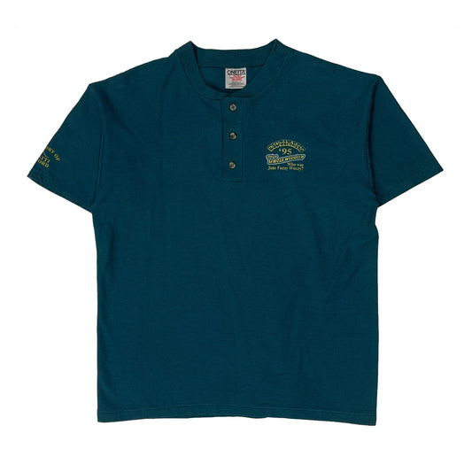Oldtimers July 1995 — Port Angeles To Port Townsend Event Oneita Graphic T-Shirt - Large Blue Cotton