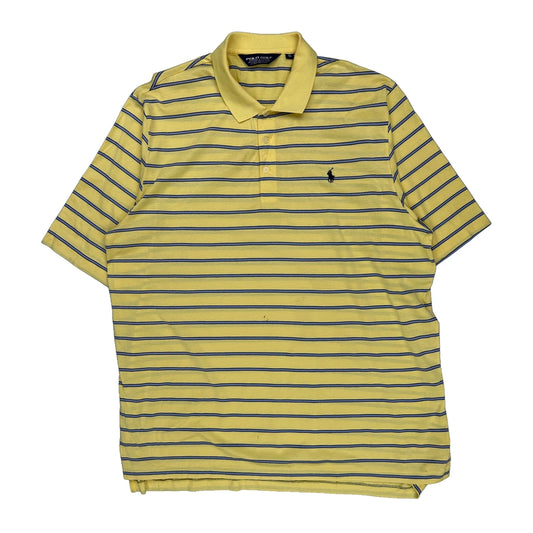Polo By Ralph Lauren Striped Polo Shirt - XL Blue Cotton