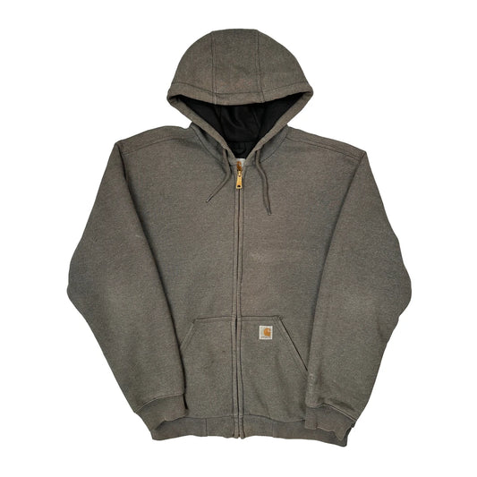 Carhartt Hoodie - Large Grey Cotton Blend