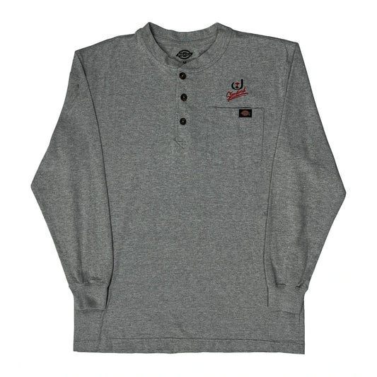 Dickies Long Sleeve T-Shirt - Medium Grey Cotton Blend