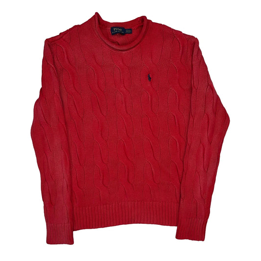 Polo By Ralph Lauren Jumper - Small Red Cotton
