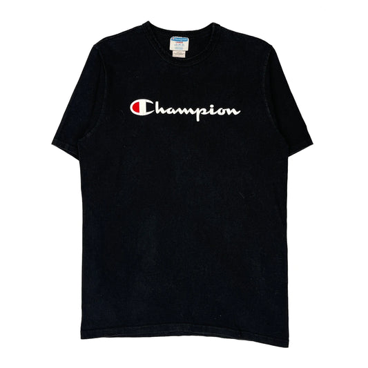 Champion Graphic T-Shirt - Large Black Cotton