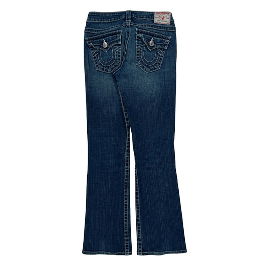 True Religion Boot Cut Jeans - 28W UK 6 Blue Denim