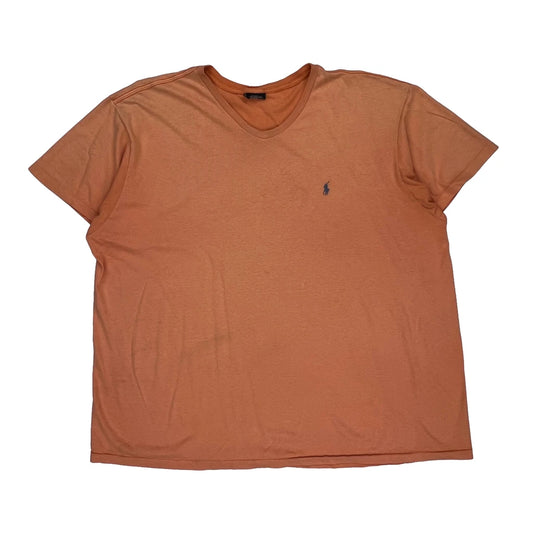 Polo By Ralph Lauren T-Shirt - XL Orange Cotton