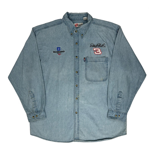 Competitors View Denim Shirt - XL Light Wash Denim