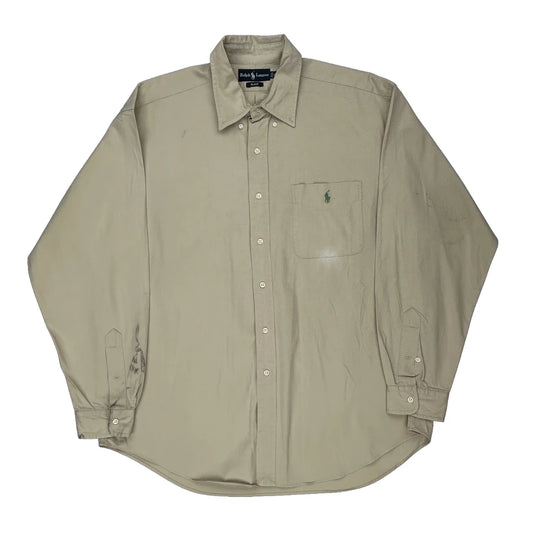 Blake Ralph Lauren Shirt - XL Beige Cotton
