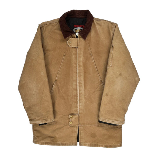 Vintage Tough Duck Jacket - Large Brown Cotton