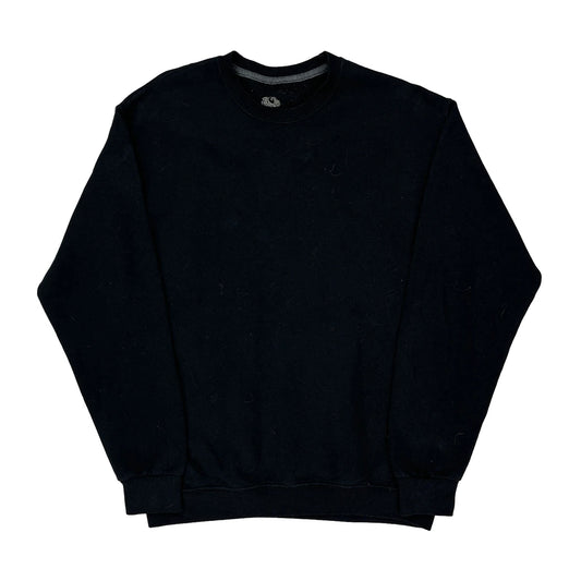 Fruit Of The Loom Sweatshirt - XL Black Cotton