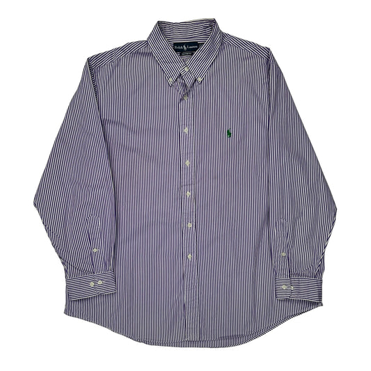Ralph Lauren Striped Shirt - 2XL Purple Cotton