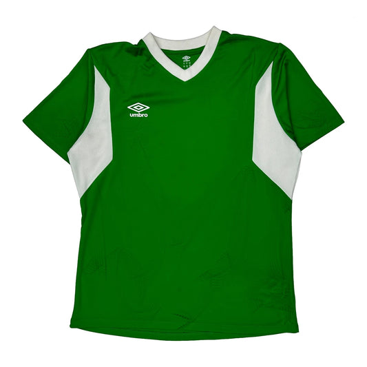 Umbro Football Shirt - Large Green Polyester