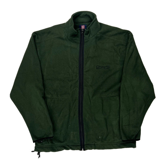 Chaps Ralph Lauren Fleece Jacket - Medium Green Polyester