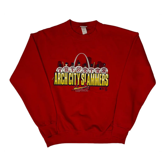 Cardinals Lee Mlb Sweatshirt - Large Red Cotton Blend