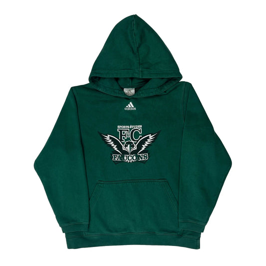 Falcons Adidas Hoodie - Large Green Cotton Blend