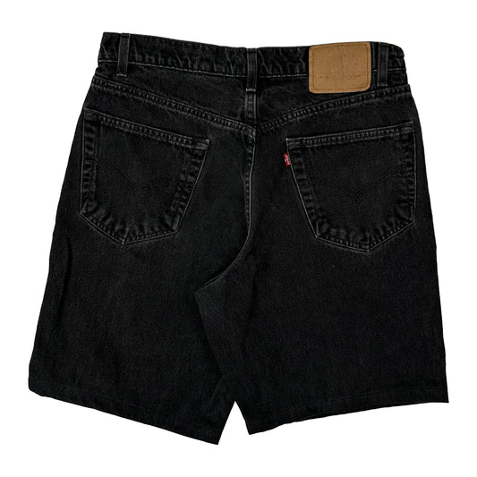 Levis Denim Shorts - 30W 9L Black Denim