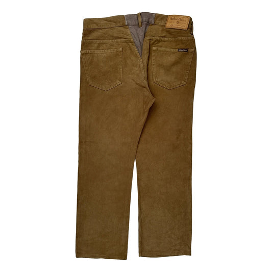 Marlboro Classics Trousers - 36W 32L Brown Cotton