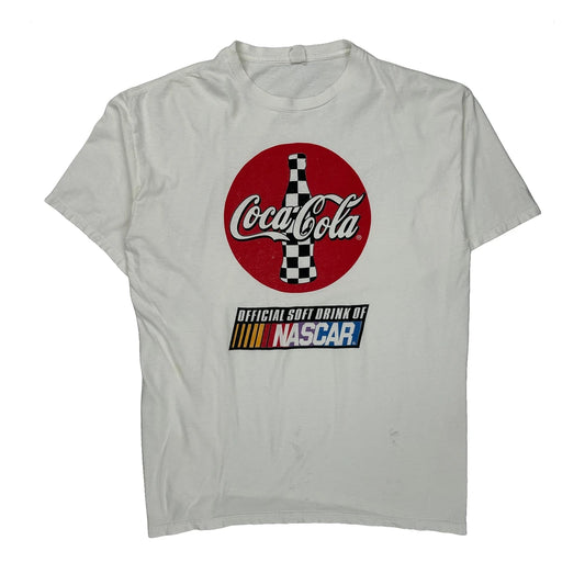 Made In USA Coca-Cola Graphic T-Shirt - XL White Cotton
